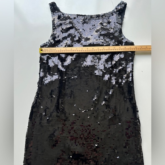 Banana Republic Little Black Sequin Lined Mini Party Dress Women’s 10 Petite 10P - Picture 4 of 6